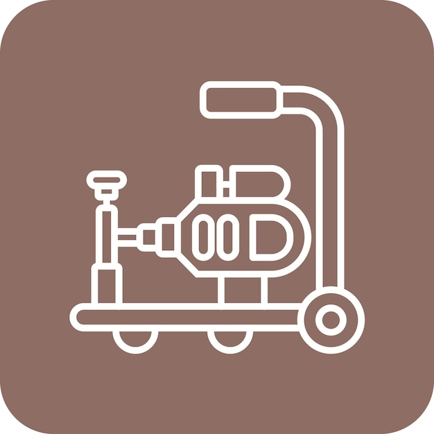 Vecteur l'image vectorielle de l'icône de la machine de nettoyage des égouts peut être utilisée pour la plomberie