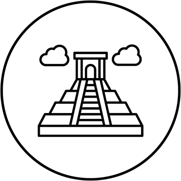 Vecteur l'image vectorielle de l'icône maya peut être utilisée pour l'histoire