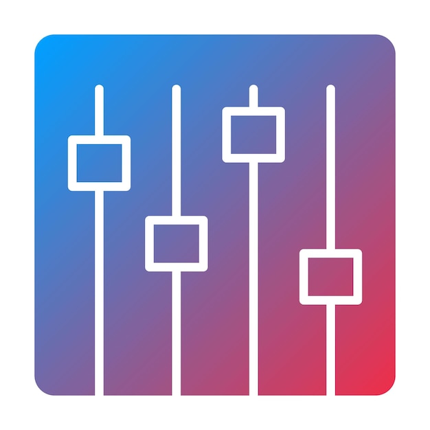 Vecteur l'image vectorielle de l'icône de mélange audio peut être utilisée pour la production vidéo