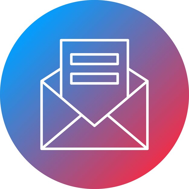 Image vectorielle d'icône de messagerie peut être utilisée pour les entreprises