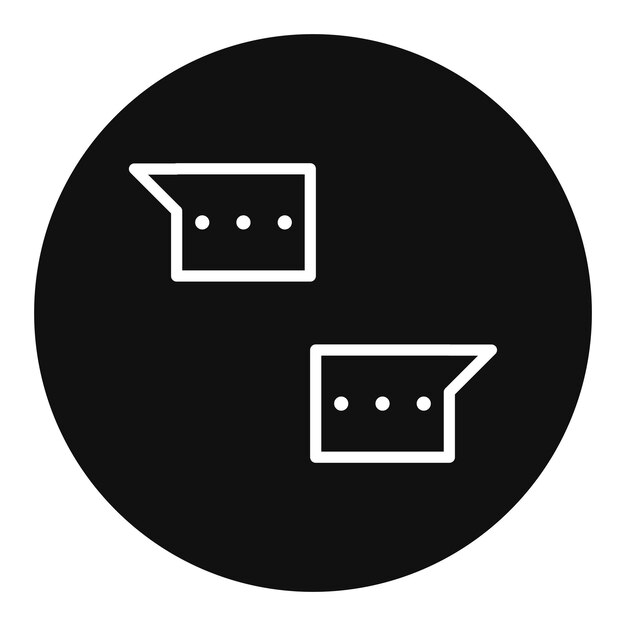L'image vectorielle de l'icône des messages peut être utilisée pour le commerce de détail numérique