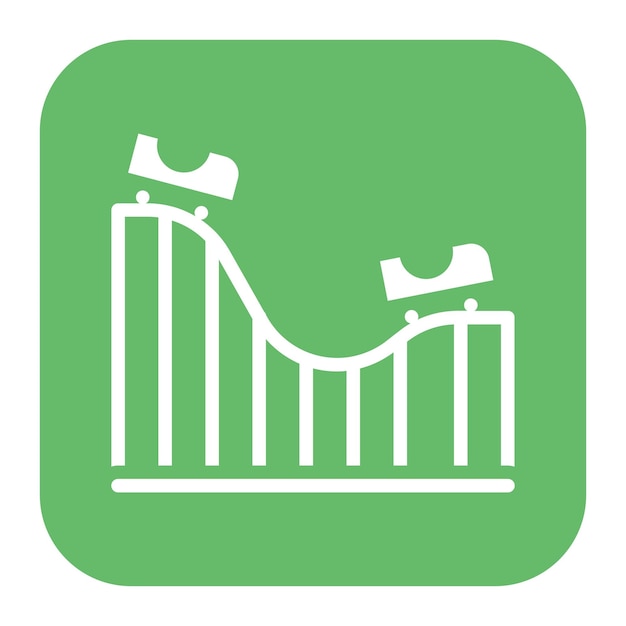 Vecteur l'image vectorielle de l'icône de la montagne russe peut être utilisée pour le parc aquatique