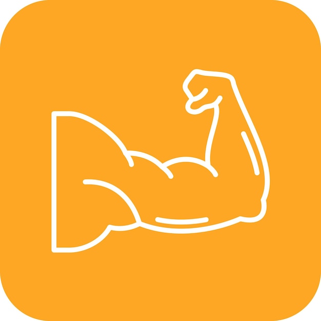 L'image Vectorielle De L'icône Des Muscles Peut être Utilisée Pour Le Fitness à La Maison