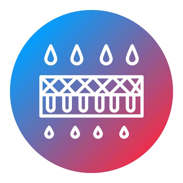 L'image Vectorielle De L'icône De La Nanofiltration Peut être Utilisée Pour Le Traitement De L'eau