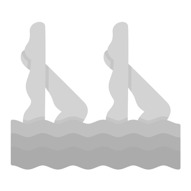 Vecteur image vectorielle d'icône de natation synchronisée peut être utilisée pour les jeux olympiques