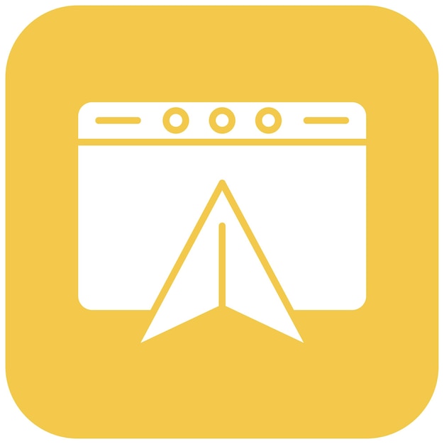 L'image vectorielle de l'icône de navigation peut être utilisée pour l'UX et l'UI