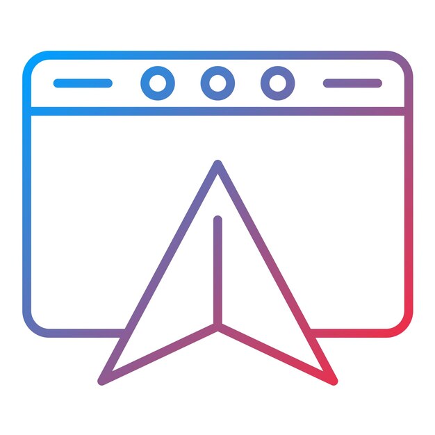 L'image vectorielle de l'icône de navigation peut être utilisée pour l'UX et l'UI