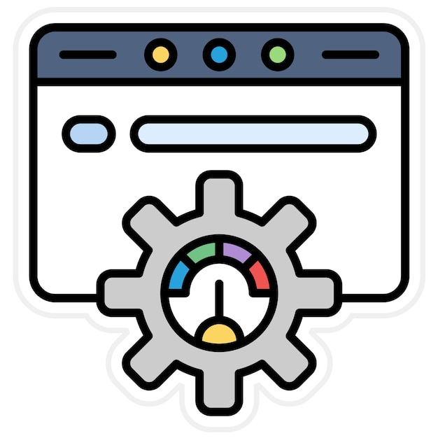 L'image vectorielle de l'icône d'optimisation des moteurs de recherche peut être utilisée pour l'UX et l'UI