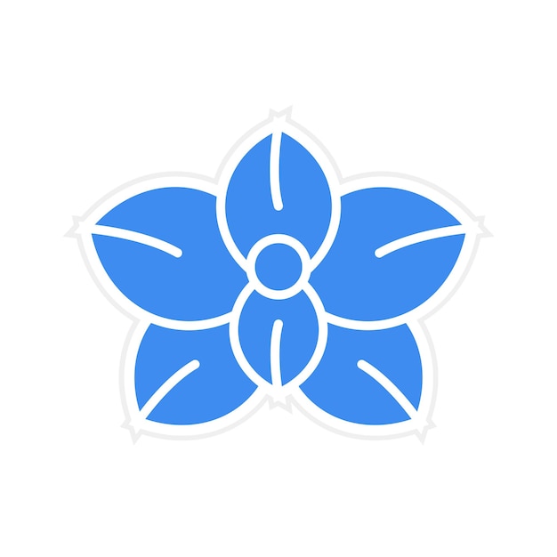 L'image vectorielle de l'icône d'orchidée peut être utilisée pour In The Wild