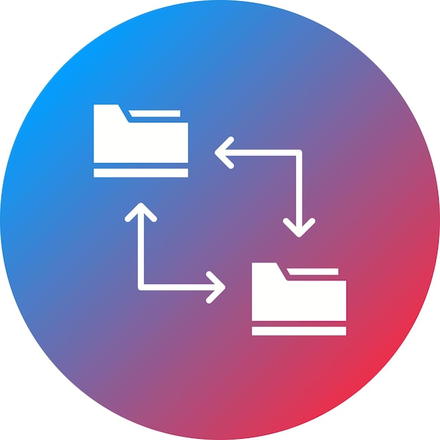 Vecteur l'image vectorielle de l'icône de partage de fichier peut être utilisée pour le codage et le développement