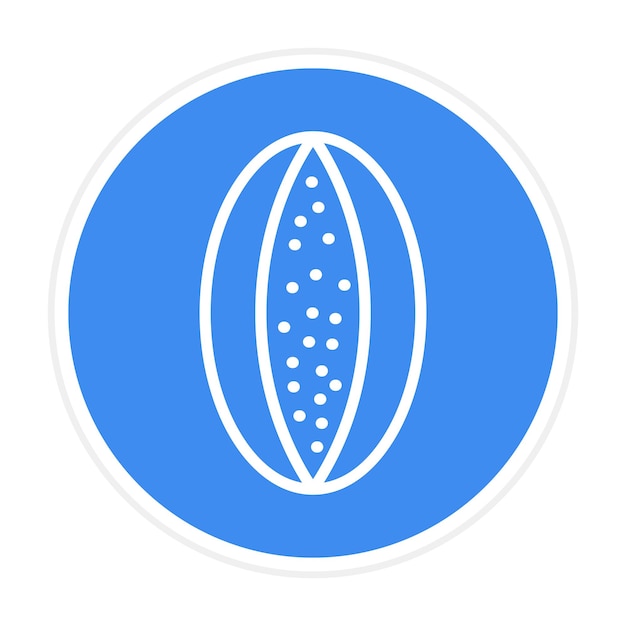 L'image vectorielle de l'icône de la pastèque peut être utilisée pour les fruits et légumes