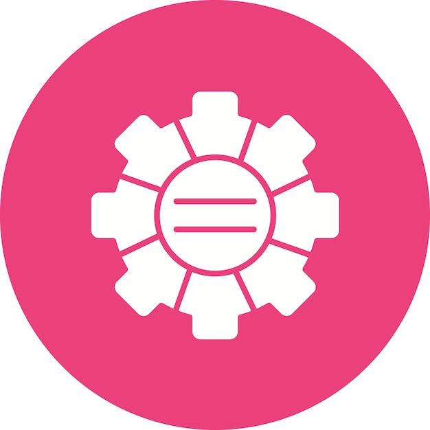 Image vectorielle de l'icône de processus segmentée Peut être utilisée pour l'infographie