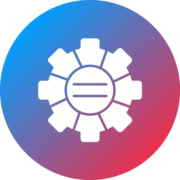 Image vectorielle de l'icône de processus segmentée Peut être utilisée pour l'infographie