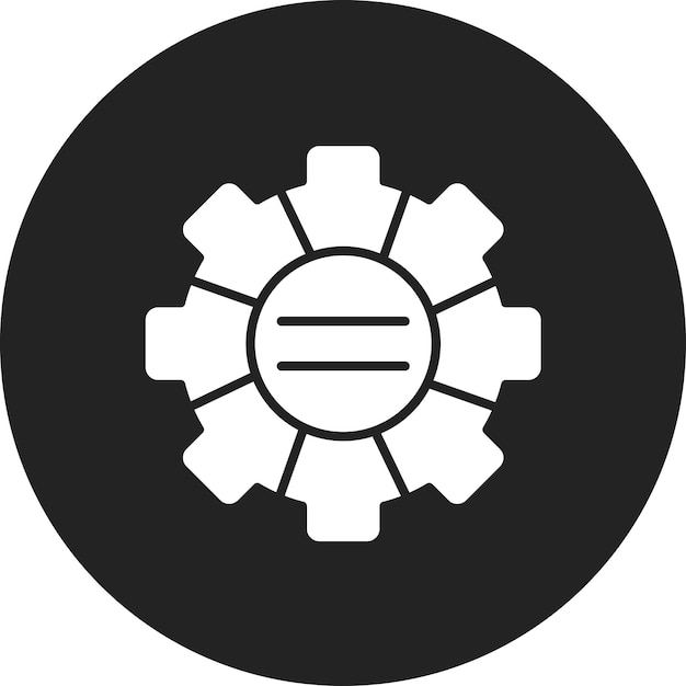 Image vectorielle de l'icône de processus segmentée Peut être utilisée pour l'infographie