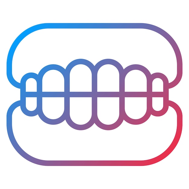 L'image Vectorielle De L'icône Des Prothèses Dentaires Peut être Utilisée Pour La Maison De Soins Infirmiers
