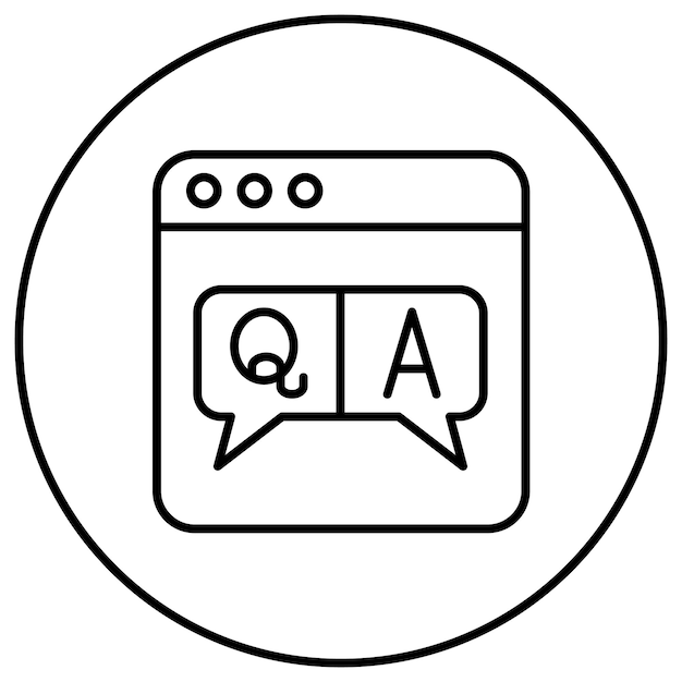 L'image vectorielle de l'icône QA peut être utilisée pour les nouvelles et les médias