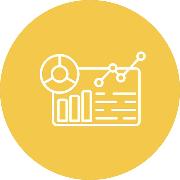 L'image Vectorielle De L'icône De Rapport De Données Peut être Utilisée Pour Les Grandes Données