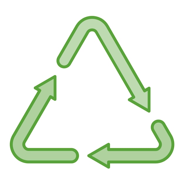 Image vectorielle de l'icône de recyclage Peut être utilisée pour l'écologie