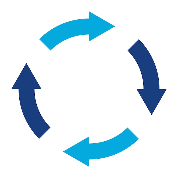 Vecteur l'image vectorielle de l'icône de recyclage peut être utilisée pour le réchauffement climatique