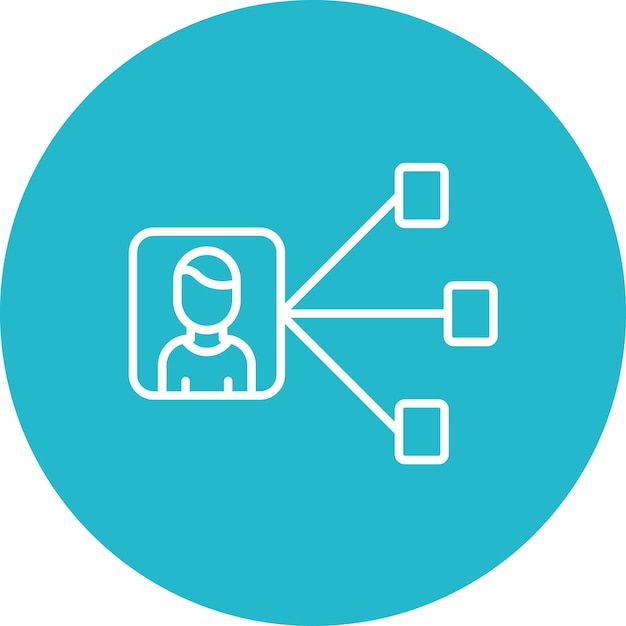 Image vectorielle de l'icône de réseau d'affaires peut être utilisée pour l'agence de recrutement