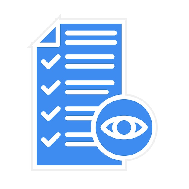 Image vectorielle de l'icône de révision de la conception Peut être utilisée pour l'assurance qualité