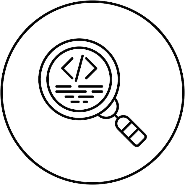 L'image vectorielle de l'icône de révision du code peut être utilisée pour Agile