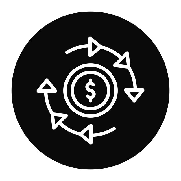 Image vectorielle de l'icône ROI Peut être utilisée pour le crowdfunding