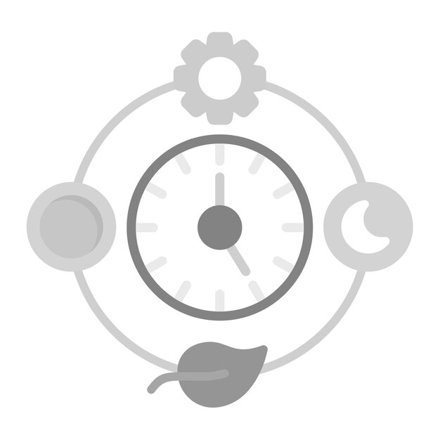 Vecteur l'image vectorielle de l'icône de la routine quotidienne durable peut être utilisée pour une vie durable