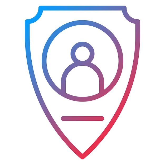 Image vectorielle de l'icône de sécurité personnelle peut être utilisée pour les services à domicile
