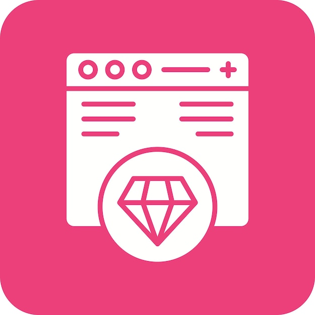 Image vectorielle d'icône de site Web premium peut être utilisée pour la programmation informatique
