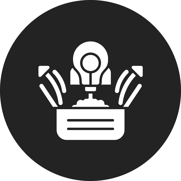 L'image vectorielle de l'icône Think Out Of The Box peut être utilisée pour la gestion de projet