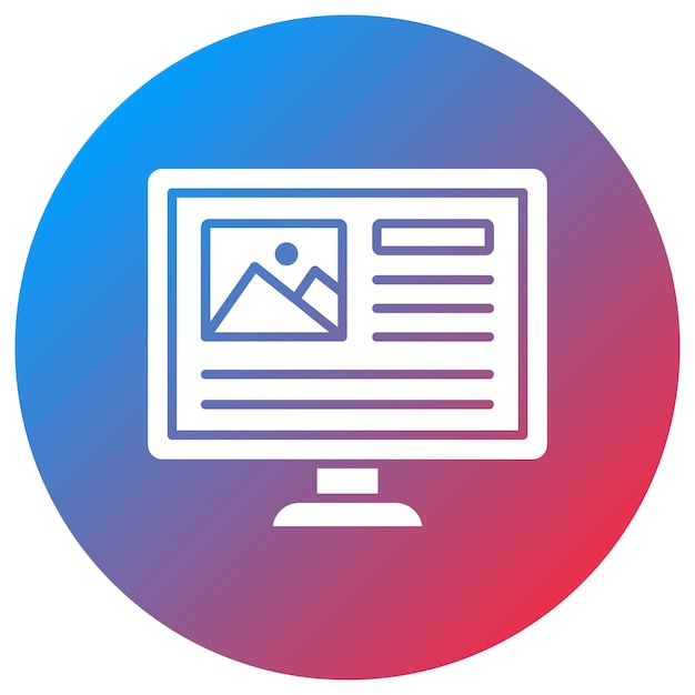 L'image vectorielle de l'icône Ui Design peut être utilisée pour l'informatique