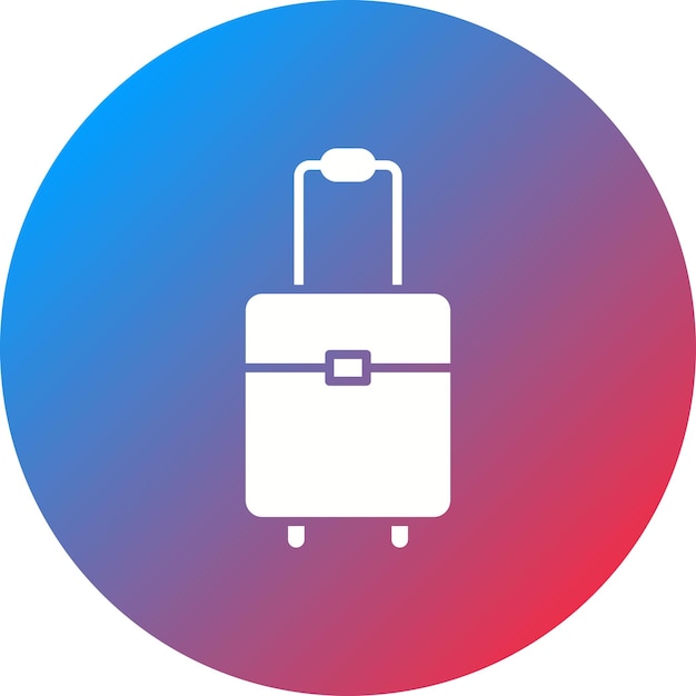Vecteur l'image vectorielle de l'icône de la valise peut être utilisée pour l'immigration