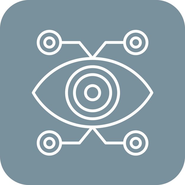 Image vectorielle de l'icône de visualisation Peut être utilisée pour la médecine alternative