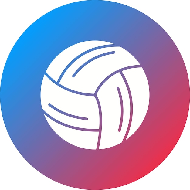 Vecteur l'image vectorielle de l'icône de volley-ball peut être utilisée pour les sports