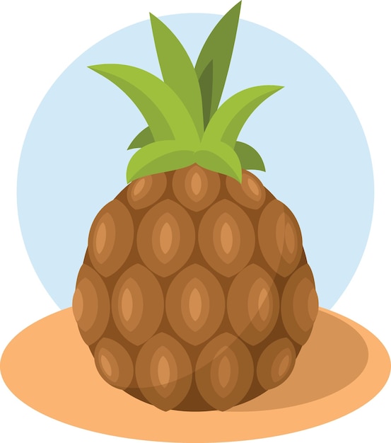 Image Vectorielle De L'illustration Alimentaire Du Fruit De L'ananas