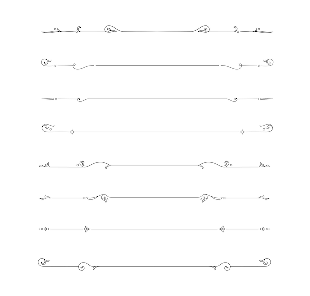 Image vectorielle de la ligne de séparation des diviseurs
