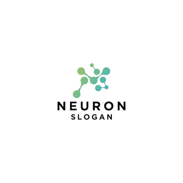 Vecteur image vectorielle de neurone logo icône
