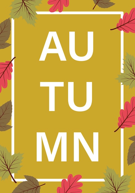 Image vectorielle plate affiche de style automne parfaite pour une affiche ou une bannière de vente d'été