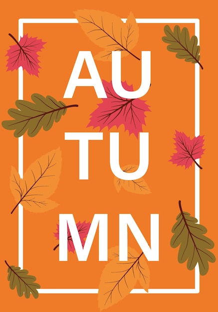 Image vectorielle plate affiche de style automne parfaite pour une affiche ou une bannière de vente d'été