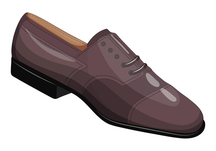 Vecteur image vectorielle d’une silhouette d’une paire de chaussures pour hommes