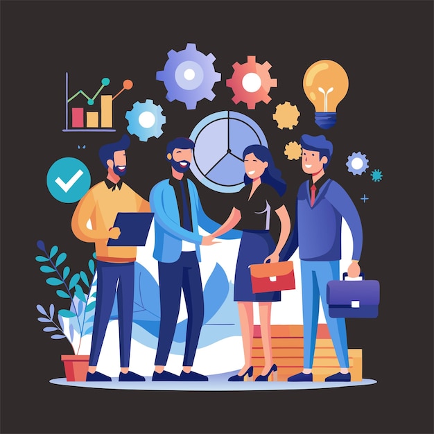 Images d'illustration gratuites générées par Vector Office People