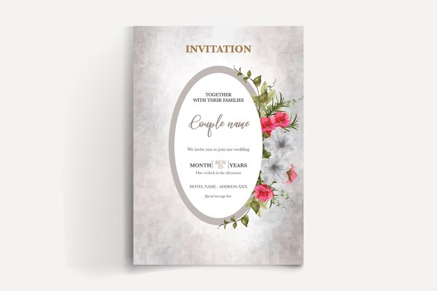 Images d'invitation de mariage de jardin