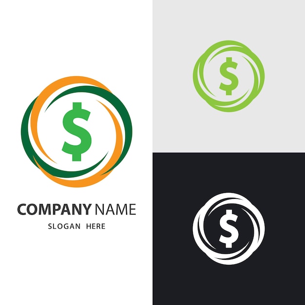 Images de logo d'argent dollar
