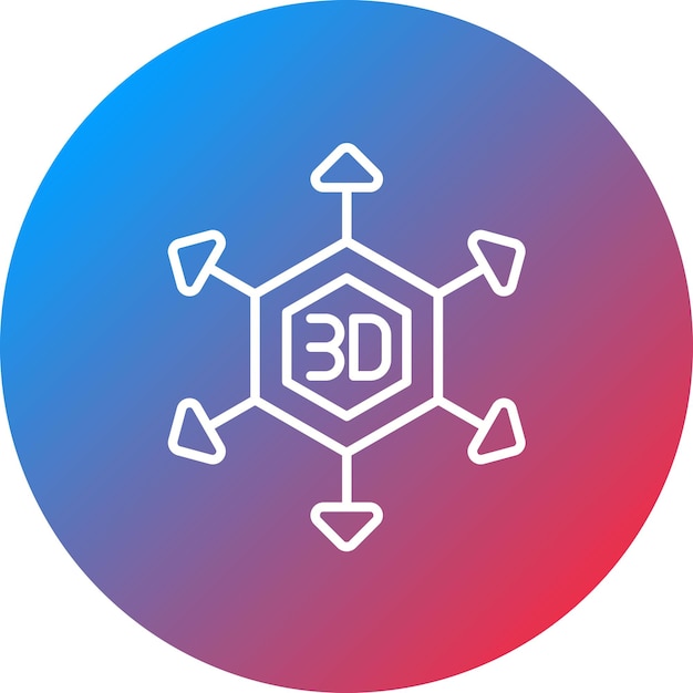 Images vectorielles d'icônes de modélisation 3D peuvent être utilisées pour la créativité