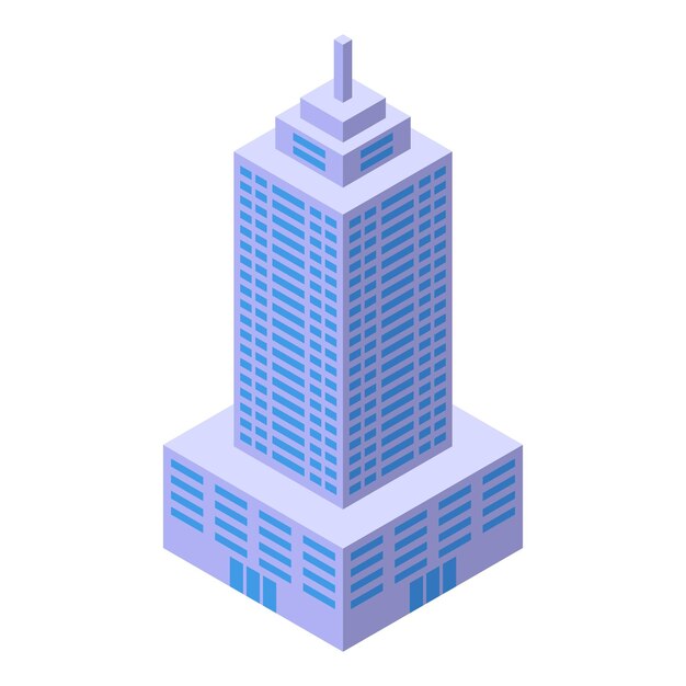 Un immeuble de bureaux moderne de grande hauteur avec de nombreuses fenêtres représentant un centre d'affaires urbain