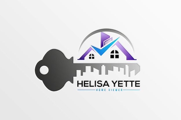 Vecteur immobilier conception de logo