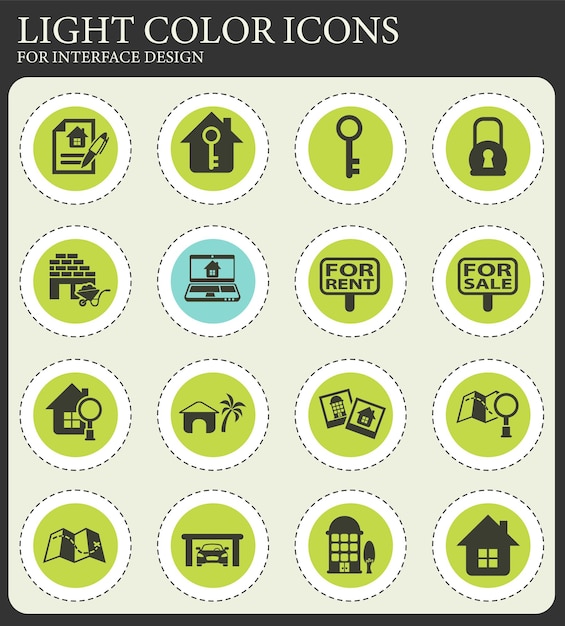 Immobilier Icon Set