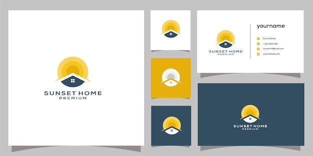 Immobilier Logo Vector Icon Illustration Design Vecteur Premium