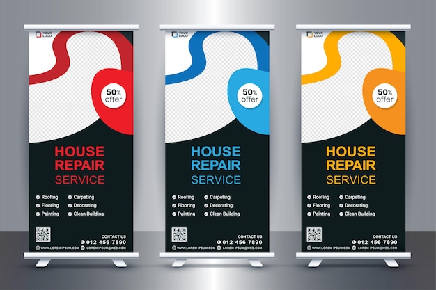 Immobilier Roll Up Banner Design